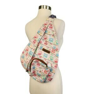 Unionbay Womens Owl Crossbody Backpack Rope Sling Travel Adventure Wallet
